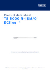 TS 5000 R-ISM/0 ECline  * Product data sheet EN