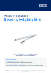 Boxer pivågångjärn Produktdatablad SV