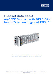 myGEZE Control with GEZE CAN bus, I/O technology and KNX  * Product data sheet EN
