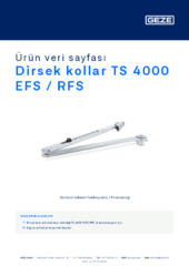 Dirsek kollar TS 4000 EFS / RFS Ürün veri sayfası TR