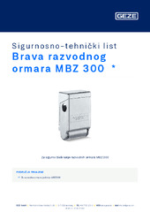 Brava razvodnog ormara MBZ 300  * Sigurnosno-tehnički list HR