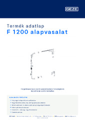 F 1200 alapvasalat Termék adatlap HU