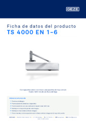 TS 4000 EN 1-6 Ficha de datos del producto ES