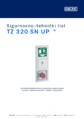 TZ 320 SN UP  * Sigurnosno-tehnički list HR