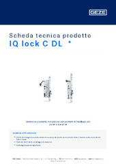 IQ lock C DL  * Scheda tecnica prodotto IT