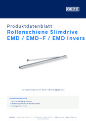 Rollenschiene Slimdrive EMD / EMD-F / EMD Invers Produktdatenblatt DE
