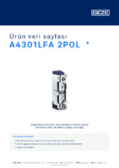 A4301LFA 2POL  * Ürün veri sayfası TR