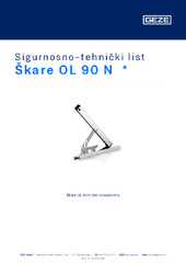 Škare OL 90 N  * Sigurnosno-tehnički list HR