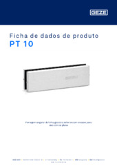 PT 10 Ficha de dados de produto PT