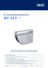 GC 342  * Produktdatenblatt DE