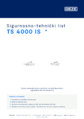 TS 4000 IS  * Sigurnosno-tehnički list HR