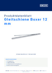 Gleitschiene Boxer 12 mm Produktdatenblatt DE