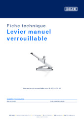 Levier manuel verrouillable Fiche technique FR