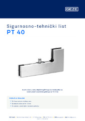 PT 40 Sigurnosno-tehnički list HR