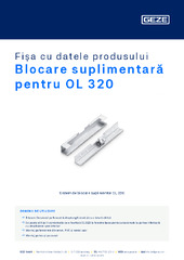 Blocare suplimentară pentru OL 320 Fișa cu datele produsului RO