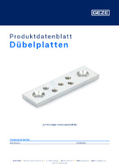 Dübelplatten Produktdatenblatt DE