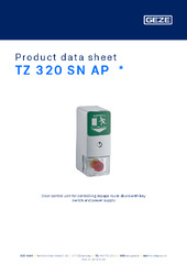 TZ 320 SN AP  * Product data sheet EN