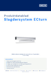 Slagdørsystem ECturn Produktdatablad NB