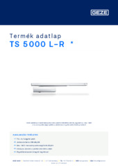 TS 5000 L-R  * Termék adatlap HU