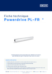 Powerdrive PL-FR  * Fiche technique FR