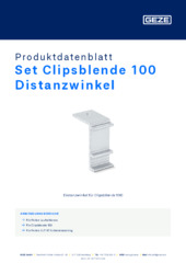 Set Clipsblende 100 Distanzwinkel Produktdatenblatt DE