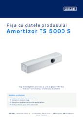 Amortizor TS 5000 S Fișa cu datele produsului RO