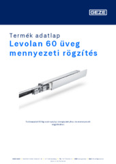 Levolan 60 üveg mennyezeti rögzítés Termék adatlap HU