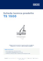 TS 1500 Scheda tecnica prodotto IT