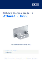 Attacco E 1500 Scheda tecnica prodotto IT