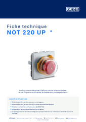 NOT 220 UP  * Fiche technique FR