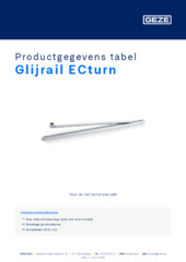 Glijrail ECturn Productgegevens tabel NL