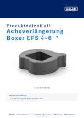 Achsverlängerung Boxer EFS 4-6  * Produktdatenblatt DE