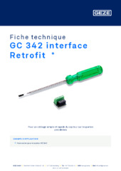 GC 342 interface Retrofit  * Fiche technique FR