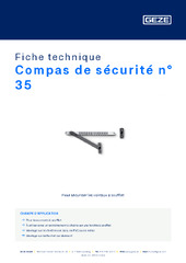 Compas de sécurité n° 35 Fiche technique FR