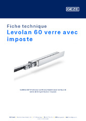 Levolan 60 verre avec imposte Fiche technique FR