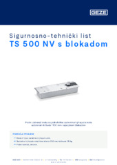 TS 500 NV s blokadom Sigurnosno-tehnički list HR