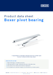 Boxer pivot bearing Product data sheet EN