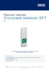 Ліктьовий вимикач EFT  * Паспорт виробу UK