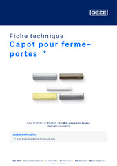 Capot pour ferme-portes  * Fiche technique FR