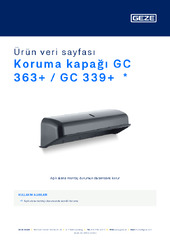 Koruma kapağı GC 363+ / GC 339+  * Ürün veri sayfası TR