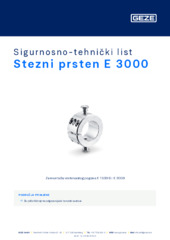 Stezni prsten E 3000 Sigurnosno-tehnički list HR