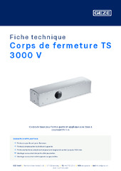 Corps de fermeture TS 3000 V Fiche technique FR