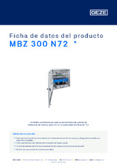 MBZ 300 N72  * Ficha de datos del producto ES