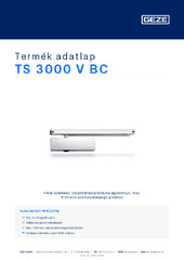 TS 3000 V BC Termék adatlap HU