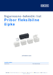 Pribor fleksibilne šipke Sigurnosno-tehnički list HR