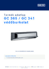 GC 365 / GC 341 védőburkolat Termék adatlap HU