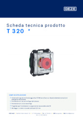 T 320  * Scheda tecnica prodotto IT