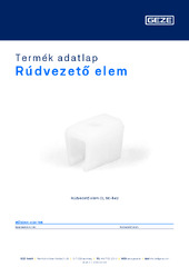 Rúdvezető elem Termék adatlap HU