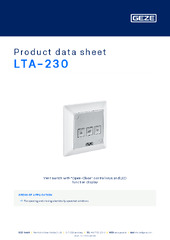 LTA-230 Product data sheet EN