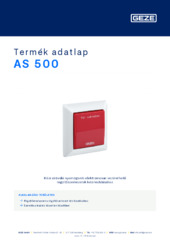 AS 500 Termék adatlap HU